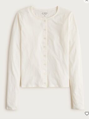 J.Crew Feather Jersey Cardigan